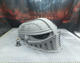 40k Scenery: Ruined Titan Head