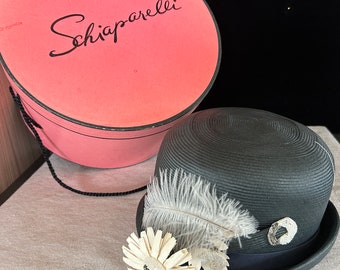 Schiaparelli vintage Hat & Box