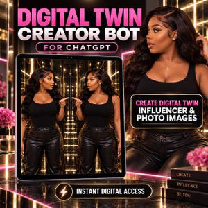 Digital Twin Realistisk AI Influencer Bildskapare | AI Art Bot för ChatGPT | Skapa foton för innehåll och kommersiellt bruk | Anpassad GPT
