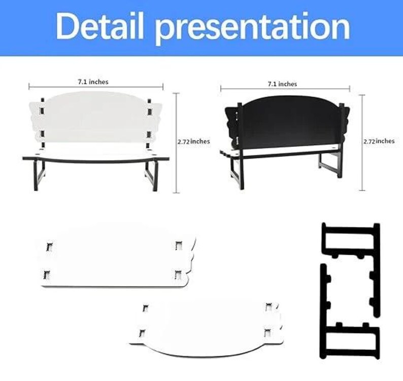 Personalized Graduation Mini Keepsake Bench: Custom Photo Display immagine 6