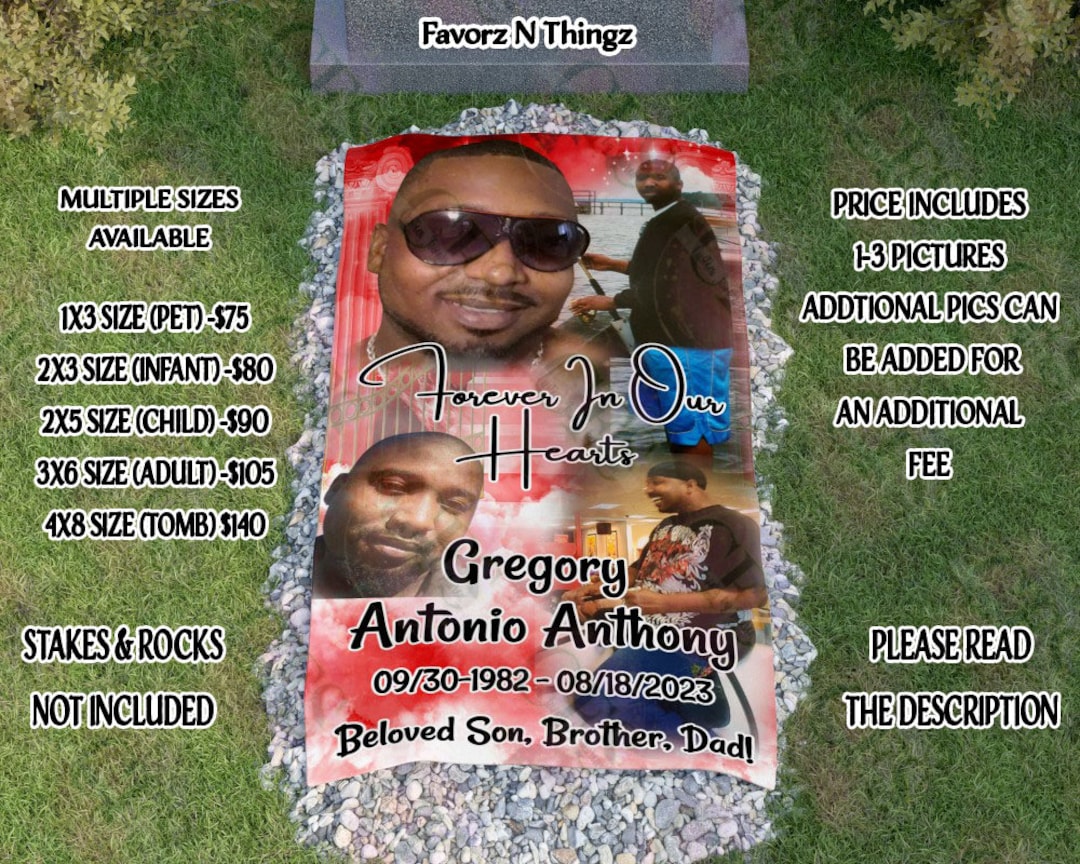 Custom Grave Blanket Custom Memorial Grave Blanket in Loving Etsy
