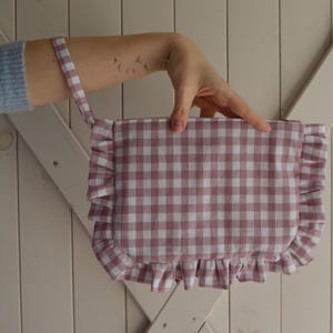 Bolsa de maquillaje compacta, bolso de mano para festivales, estuche para artículos esenciales de verano