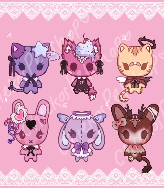 Adoptable Character Designs – Digital Art Download (24 Hour Delivery)