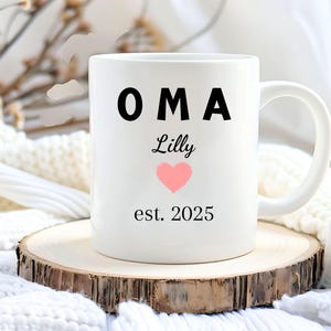Grandma mug personalized with name and year gift Grandma birthday mug Grandma with year of birth personalized gift idea Grandma mug gift