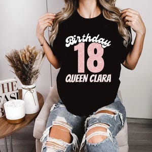 18th birthday t-shirt personalized gift idea 18th birthday birthday gift 18 years shirt gift 18th birthday gift idea shirt
