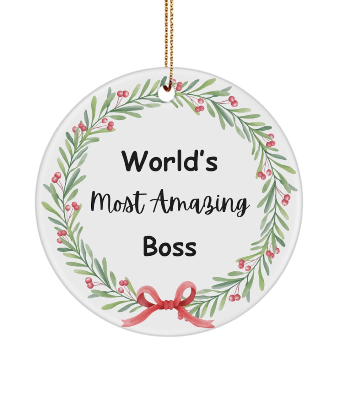 Boss Ornament Boss Gifts Manager Gift Leader Christmas Etsy Canada