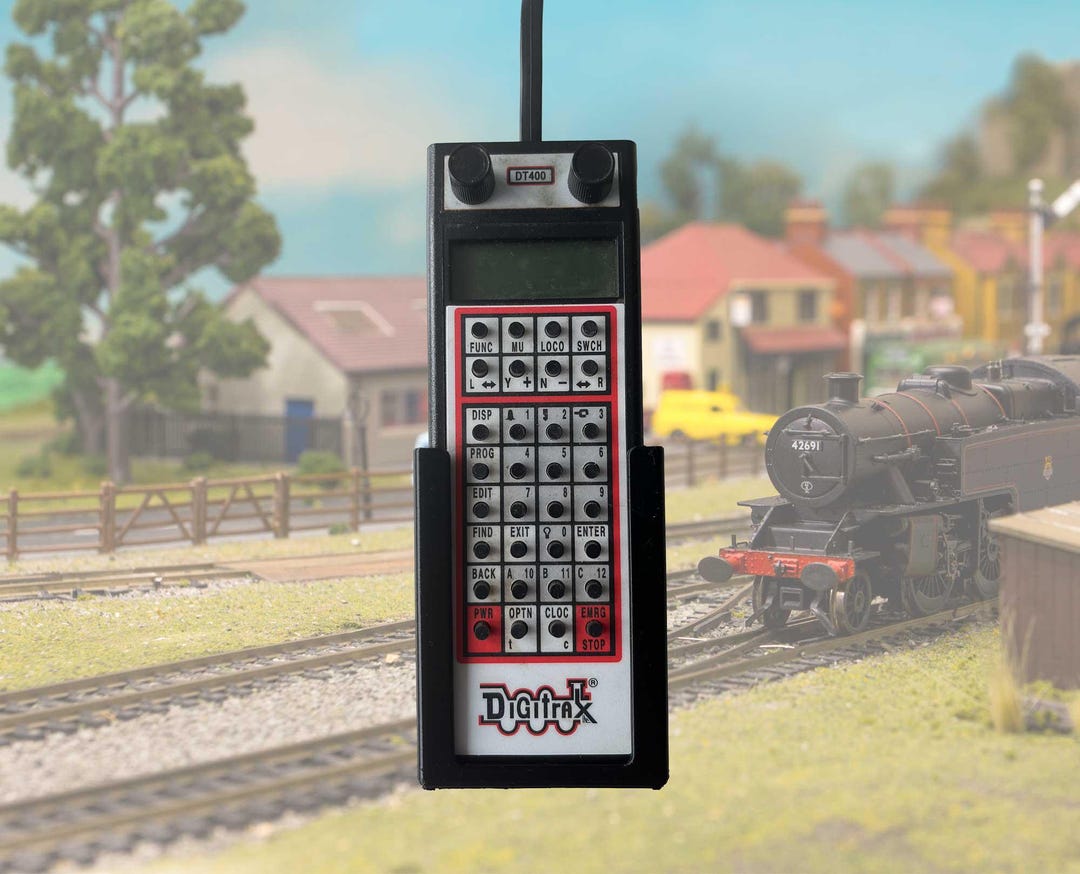 Model Train Dc Controller Digitrax DT400 Controller Holder: Model Train DCC Controller Mount ...