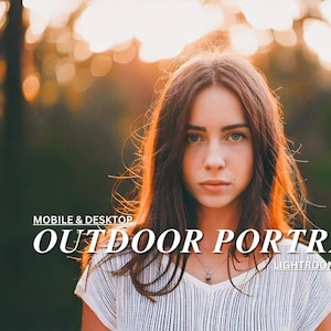 Portrait Lightroom Presets, Perfect Outdoor Presets bundle, Lightroom Mobile Presets, Outdoor Portraits, Glowing Beauty Presets, Clean Photo