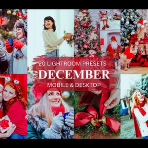 FAMILY CHRISTMAS Lightroom Presets, Christmas Festive Presets, Winter Holiday Cozy Presets, Instagram Blogger Filters, Mobile & Desktop