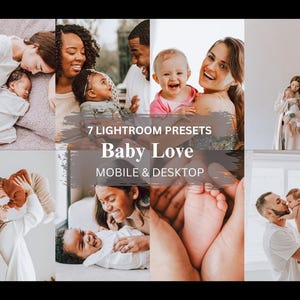 Baby Love Lightroom Presets: Soft Newborn Photography Filters (Mobile & Desktop)