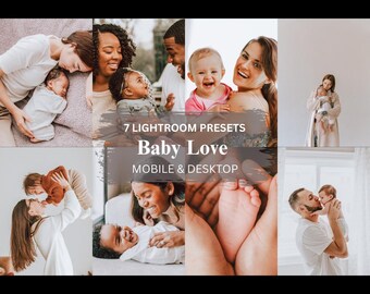 Baby Love Lightroom Presets: Soft Newborn Photography Filters (Mobile & Desktop)
