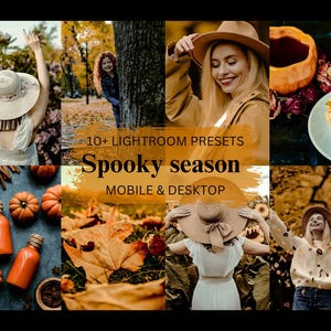 10 spookachtige Halloween Lightroom-presets | Donker humeurig herfstfotofilters | Haunted-voorinstellingen voor mobiel en desktop