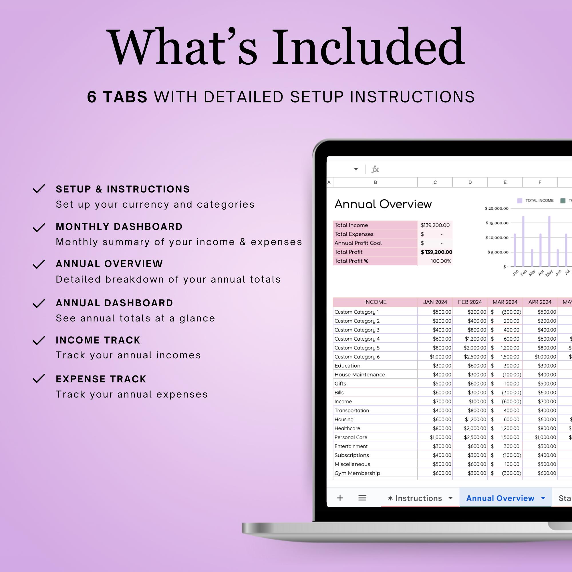 Small Business Bookkeeping Spreadsheet: Google Sheets Template (digital ...