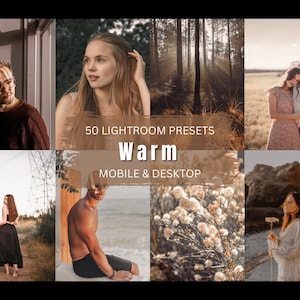 50 Lightroom Presets, Lightroom Mobile Presets,Desktop Presets , Photo Filter for Blogger, Warm Presets, Family Presets, Clear Photo Presets