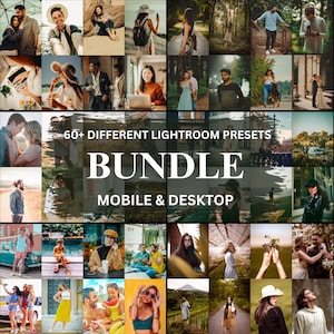 60+ Lightroom Presets Mobile and Desktop,Lightroom presets Bundle for Editing filters,Indoor & Outdoor Presets Bundle for Instagram, Blogger