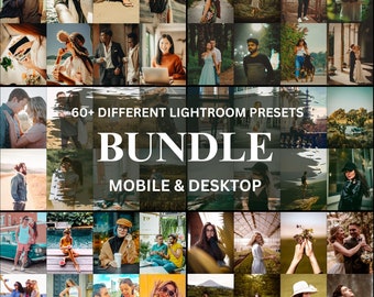 60+ Lightroom Presets Mobile and Desktop,Lightroom presets Bundle for Editing filters,Indoor & Outdoor Presets Bundle for Instagram, Blogger