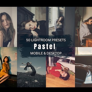 50 Lightroom Preset Bundle, Luxury Aesthetic Presets, Clean Neutral Photo Editing Filter for Instagram Influencer Lifestyle Bloggers