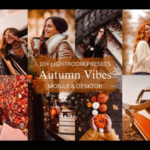 Lightroom-presets herfstbundel, herfstfilter, seizoenspreset, alles-in-één, Halloween-presets, Halloweenfeestdagen, mobiele en desktoppresets