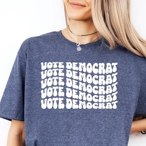 Vote Democrat Crewneck: Election Tee for Adults & Kids