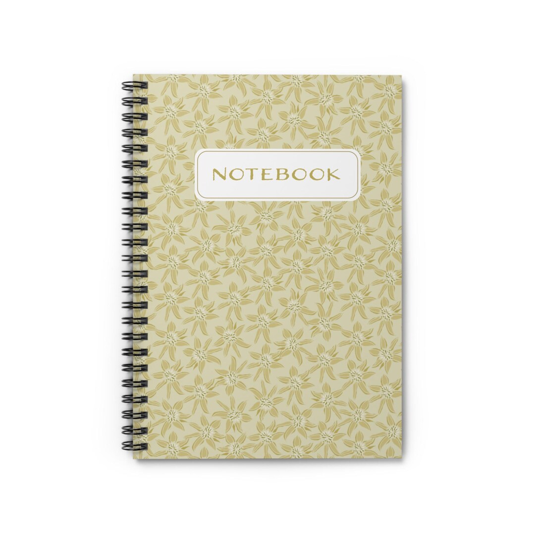 Spiral Notebook | Organic Repeat Design | Travel Accessory - Etsy