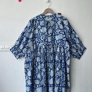 New print Organic Cotton Dress Stylish And Comfortable Cotton Dress | Perfect for Summer & Spring | Elegant Casual Dress for Women Nightwear