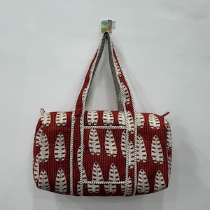 Vintage große Baumwoll-Seesack, gesteppte Wochenendtaschen, Reisetasche, Sporttasche, Einkaufstasche, Reisetasche Alltagsgebrauch Urlaub Geschenke