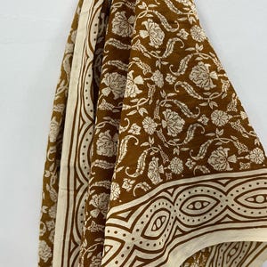 Hand Block Print Cotton Beach Sarong: Indian Pareo Wrap