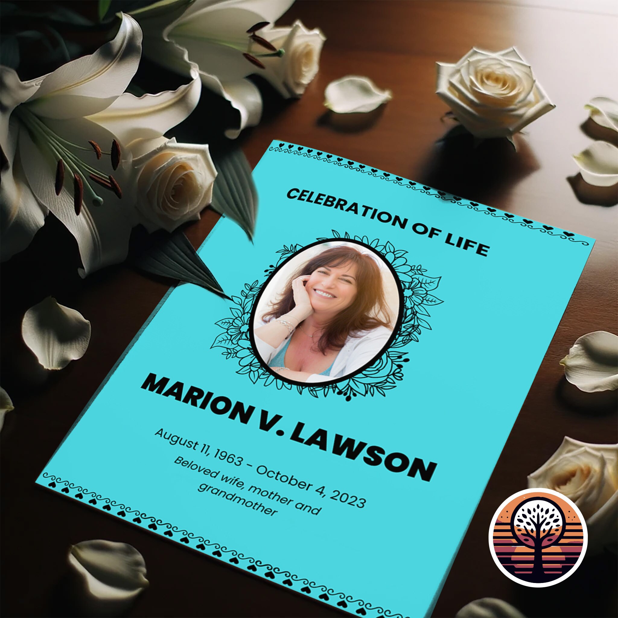 Funeral Program Template Printable Order Of Service For Etsy fish-in-pixels-s-gallery-pixilart