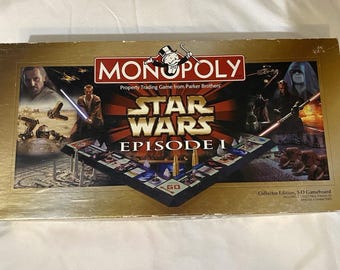 Juego de mesa Monopoly Star Wars Episodio 1 Edición Coleccionista 3D de Parker Brothers
