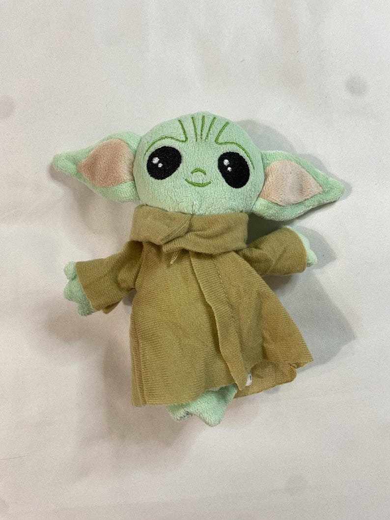 Star Wars Grogu Plush Child Baby Yoda Galerie 7" Small Stuffed Toy Mandalorian image 1