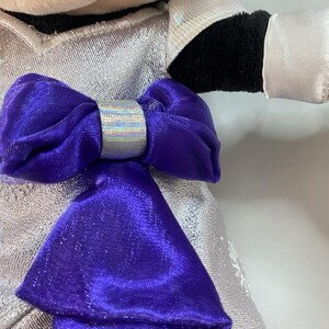 Disney 100 Years of Wonder Minnie Mouse Plush Silver Iridescent Purple 18" 2023 image 6