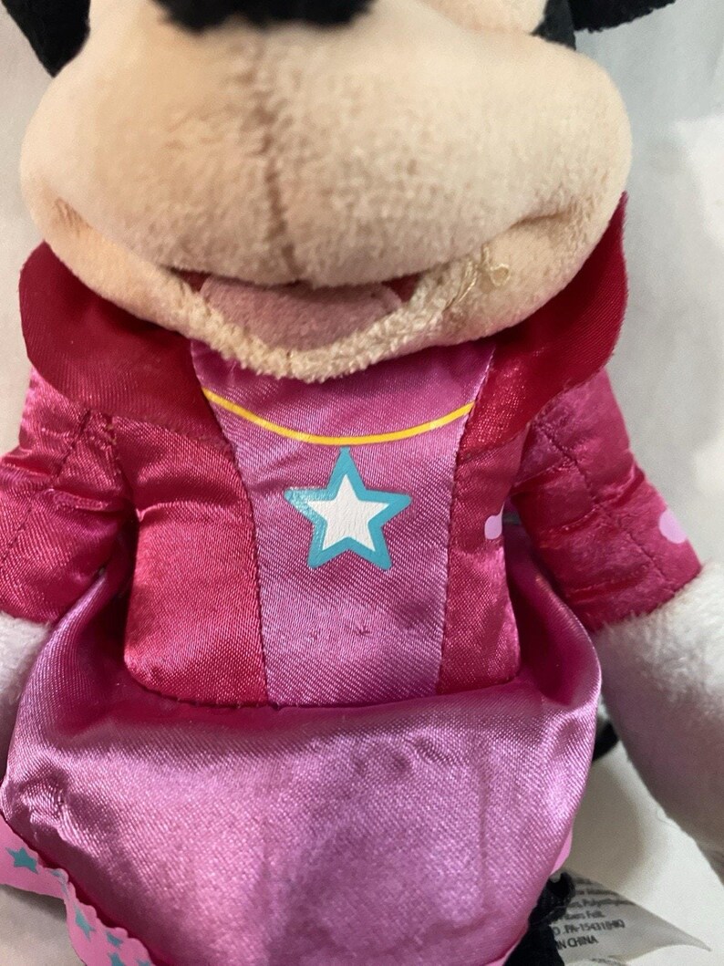 Disney Junior Minnie Mouse Star Bow-Fabulous Plush Pink Purple Sparkle 9" Toy image 6