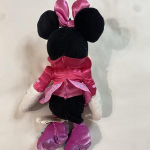 Disney Junior Minnie Mouse Star Bow-Fabulous Plush Pink Purple Sparkle 9" Toy image 2
