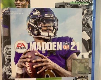 Madden NFL 21 Sony PlayStation 4 PS4 EA Sports Portada completa de Lamar Jackson