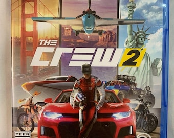 The Crew 2 Sony PlayStation 4 PS4 Ubisoft Juego de carreras Probado Funciona SIN MANUAL