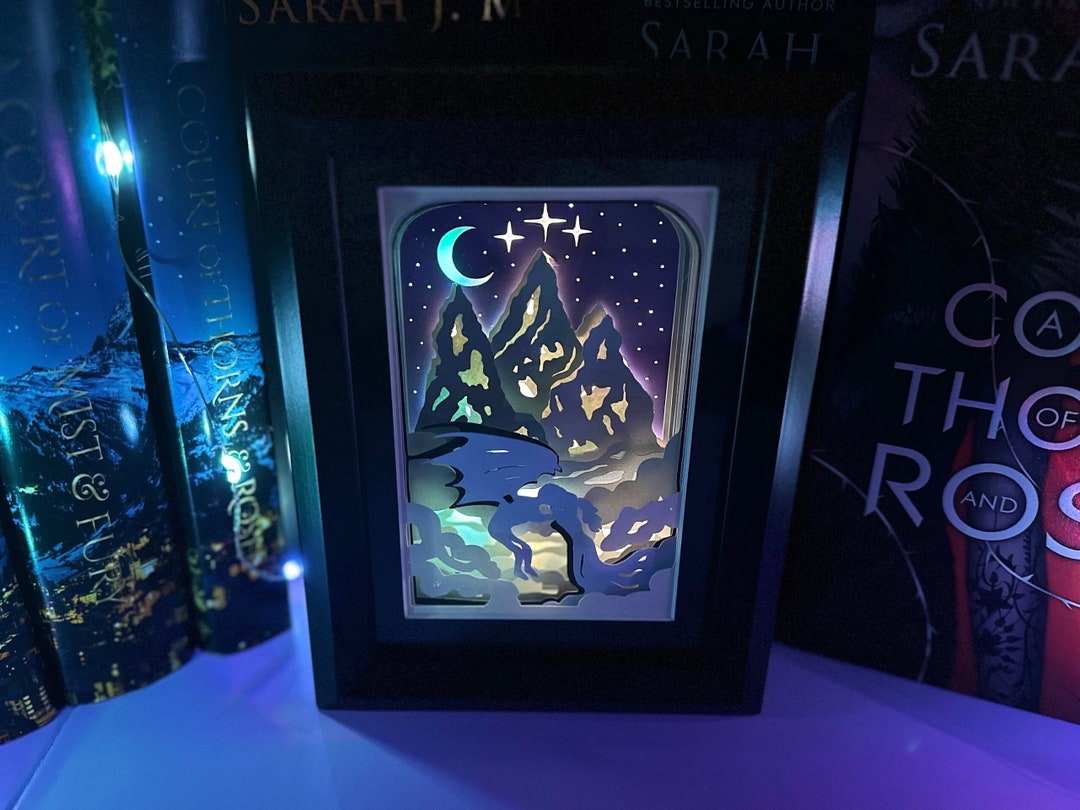 Velaris Inspired Light Box Book Nook A Court of Thorns and Etsy UK