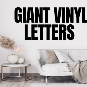 Custom Vinyl Letters | Large Vinyl Letters | Large Vinyl Numbers | Giant Letter Stickers | Wall Letters | 6 Inch To 24 Inch Vinyl Letters