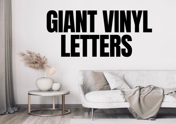 Custom Vinyl Letter & Number Stickers
