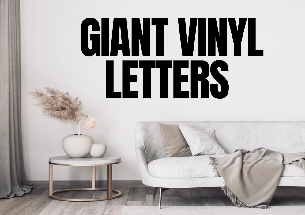 Custom Vinyl Letters Large Vinyl Letters Large Vinyl Numbers Giant Letter  Stickers Wall Letters 6 Inch to 24 Inch Vinyl Letters 