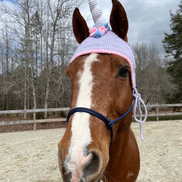 Bonnet cheval licorne