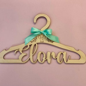 Baby Clothes Hanger ART FILE ONLY- Personalized (4 pack)