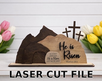 Empty Tomb Easter Decor SVG