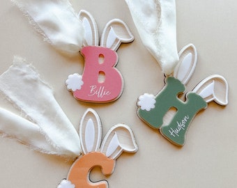 Bunny Letter Tag | Easter Tag | Custom made | Wooden | Easter Bunny