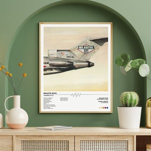 Póster de Beastie Boys / Álbum Licensed To Ill / Sin marco / Póster de portada de álbum / Póster de lista de canciones / Carátula de álbum / Digital o impresión / Regalo