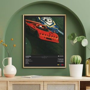 Póster de Casiopea / Álbum de Casiopea / Póster de portada de álbum sin marco / Póster de lista de canciones / Impresión digital / Papel de museo / Regalo de Navidad