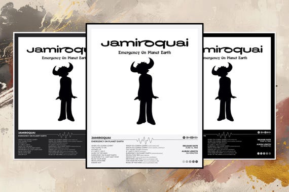 Jamiroquai - Emergency on Planet Earth Music Album Cover Poster