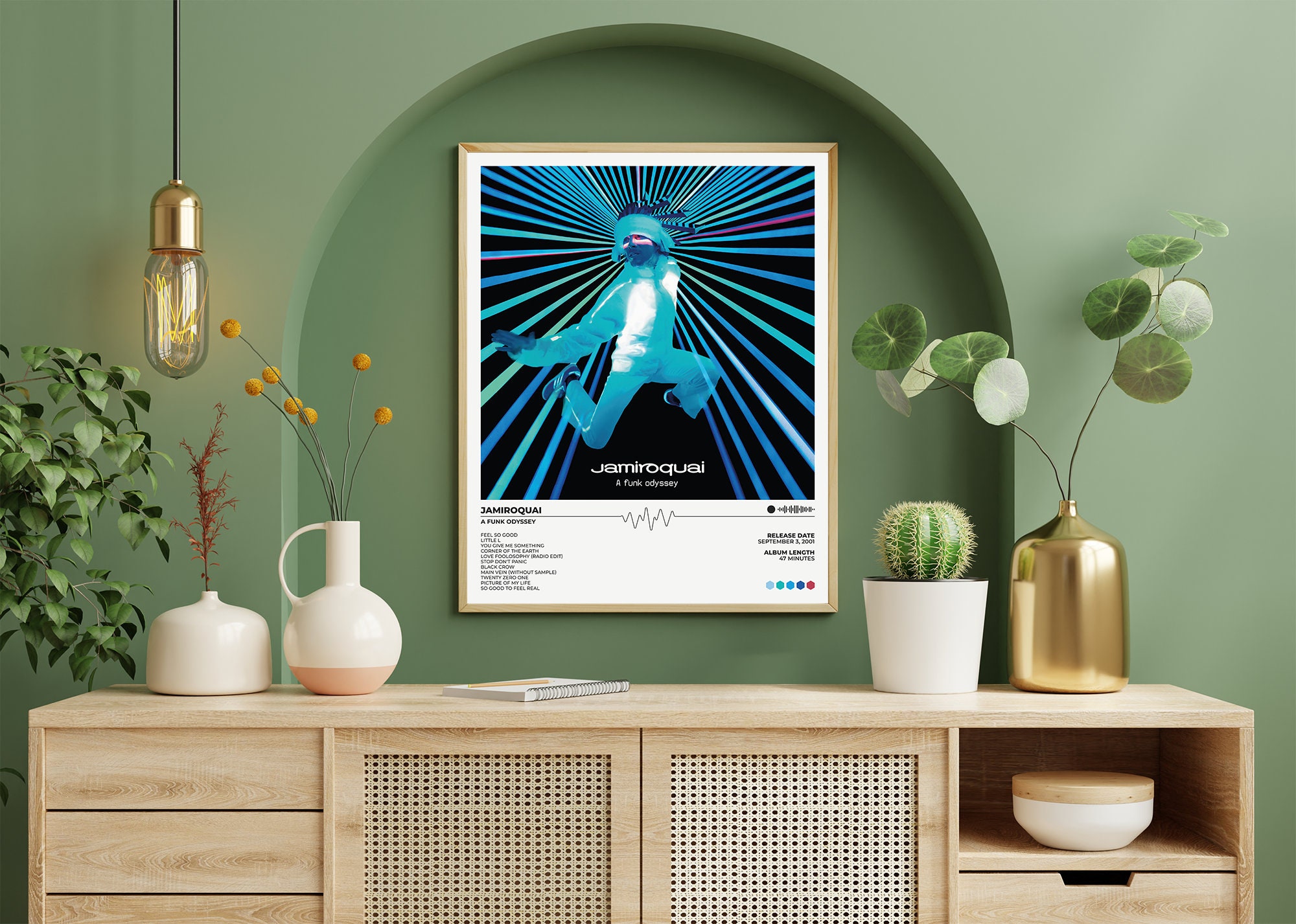Jamiroquai Poster A Funk Odyssey Album Unframed Album Cover Poster ...