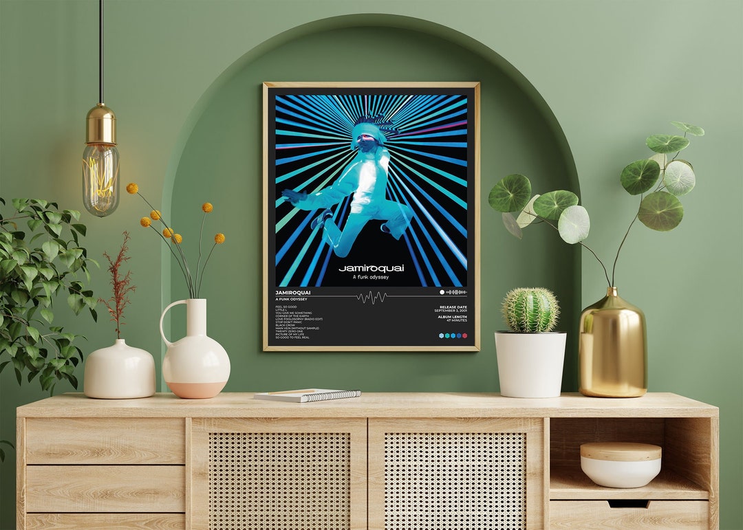 Jamiroquai Poster A Funk Odyssey Album Unframed Album Cover Poster ...