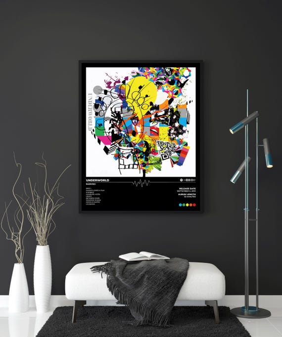 Underworld Poster | Barking Album | Unframed | Album Cover