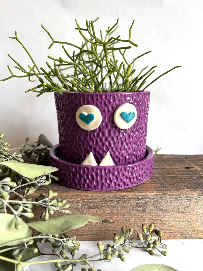 Violet Love Monster Planter image 1